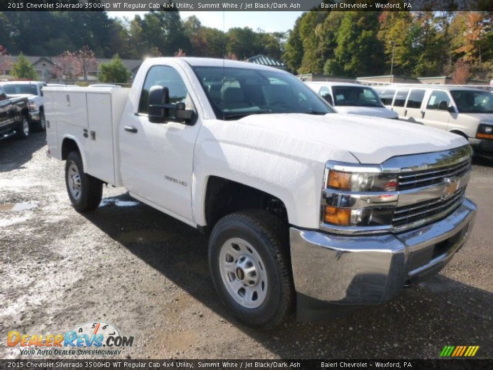 2015 Chevrolet Silverado 3500HD WT Regular Cab 4x4 Utility Summit White / Jet Black/Dark Ash Photo #4