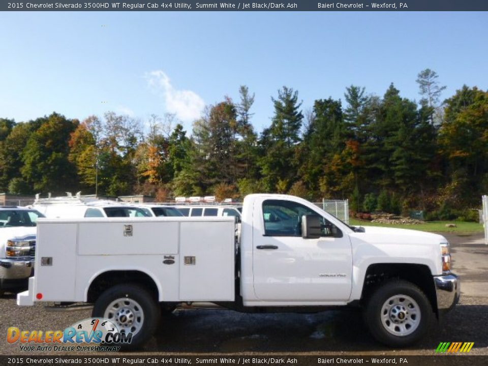 2015 Chevrolet Silverado 3500HD WT Regular Cab 4x4 Utility Summit White / Jet Black/Dark Ash Photo #5