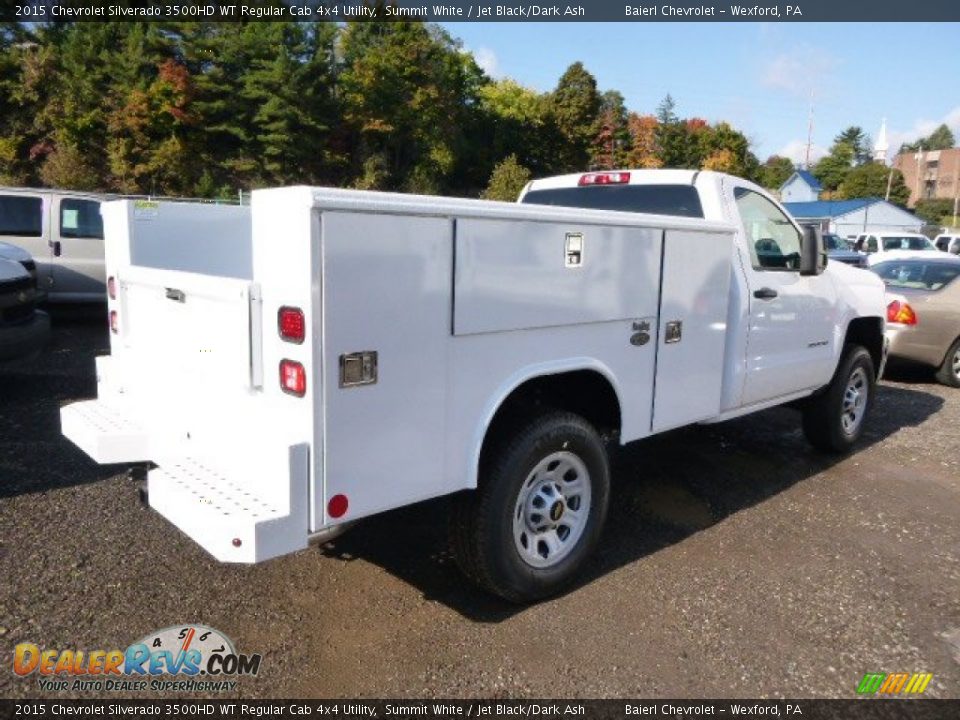 2015 Chevrolet Silverado 3500HD WT Regular Cab 4x4 Utility Summit White / Jet Black/Dark Ash Photo #6