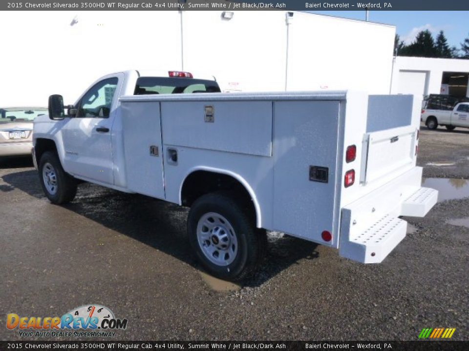 2015 Chevrolet Silverado 3500HD WT Regular Cab 4x4 Utility Summit White / Jet Black/Dark Ash Photo #8