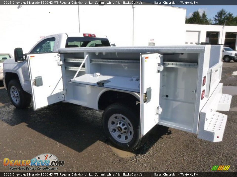 2015 Chevrolet Silverado 3500HD WT Regular Cab 4x4 Utility Summit White / Jet Black/Dark Ash Photo #10
