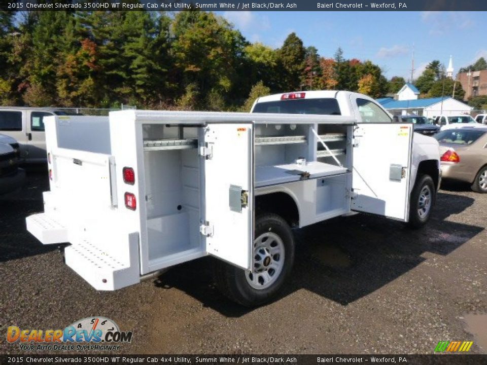 2015 Chevrolet Silverado 3500HD WT Regular Cab 4x4 Utility Summit White / Jet Black/Dark Ash Photo #11