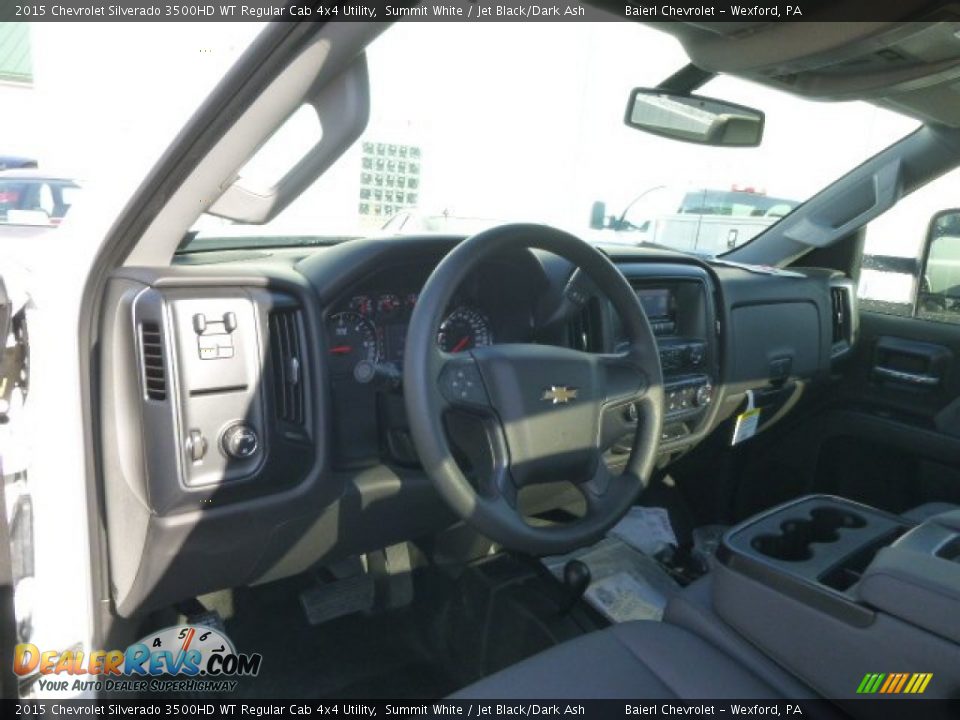 2015 Chevrolet Silverado 3500HD WT Regular Cab 4x4 Utility Summit White / Jet Black/Dark Ash Photo #14
