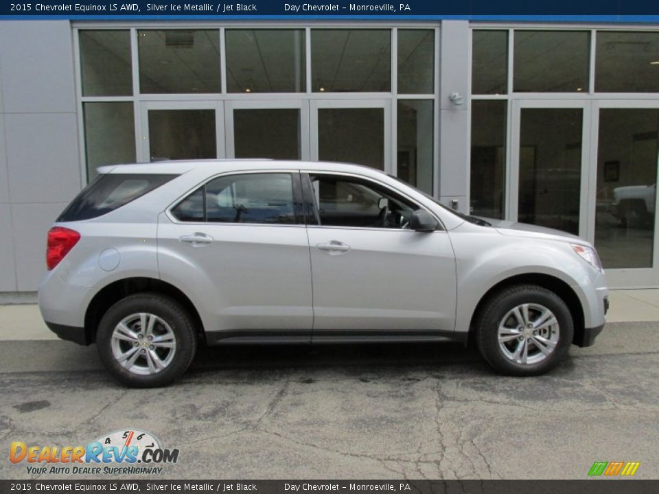 2015 Chevrolet Equinox LS AWD Silver Ice Metallic / Jet Black Photo #2