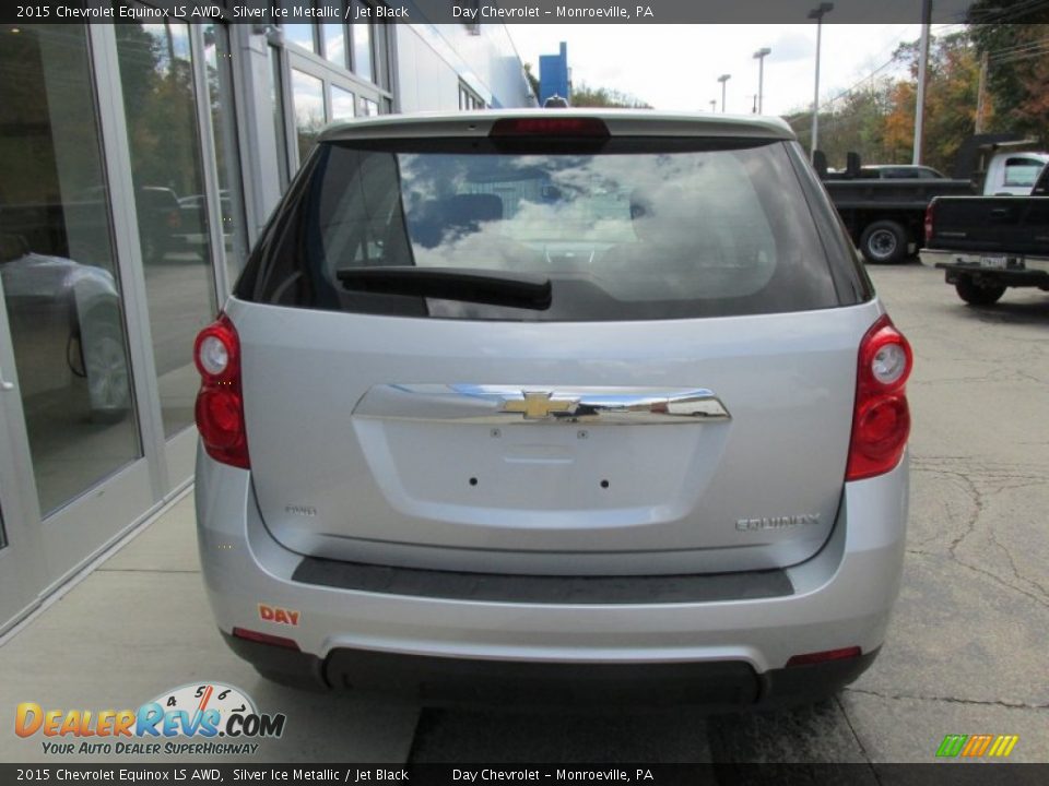 2015 Chevrolet Equinox LS AWD Silver Ice Metallic / Jet Black Photo #4