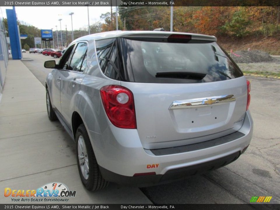 2015 Chevrolet Equinox LS AWD Silver Ice Metallic / Jet Black Photo #5