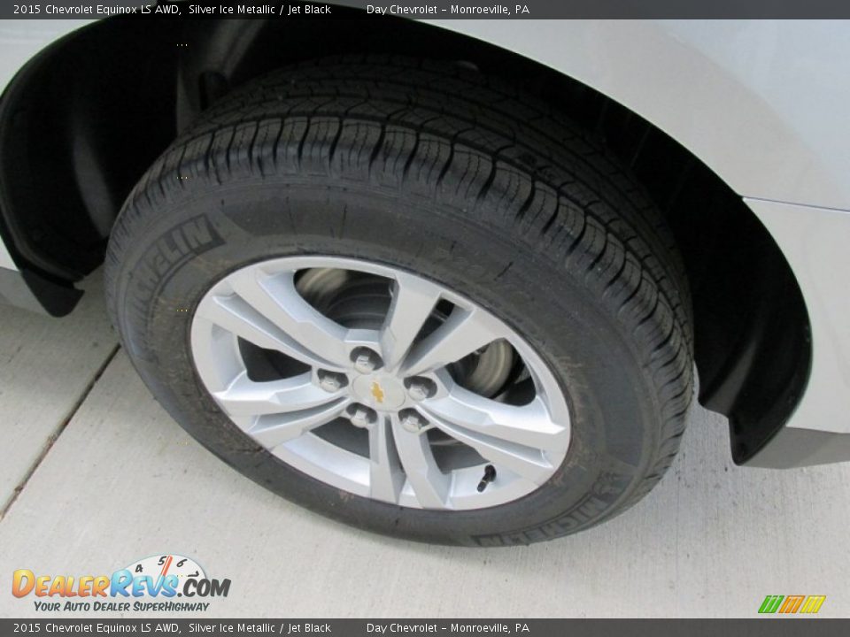 2015 Chevrolet Equinox LS AWD Silver Ice Metallic / Jet Black Photo #7