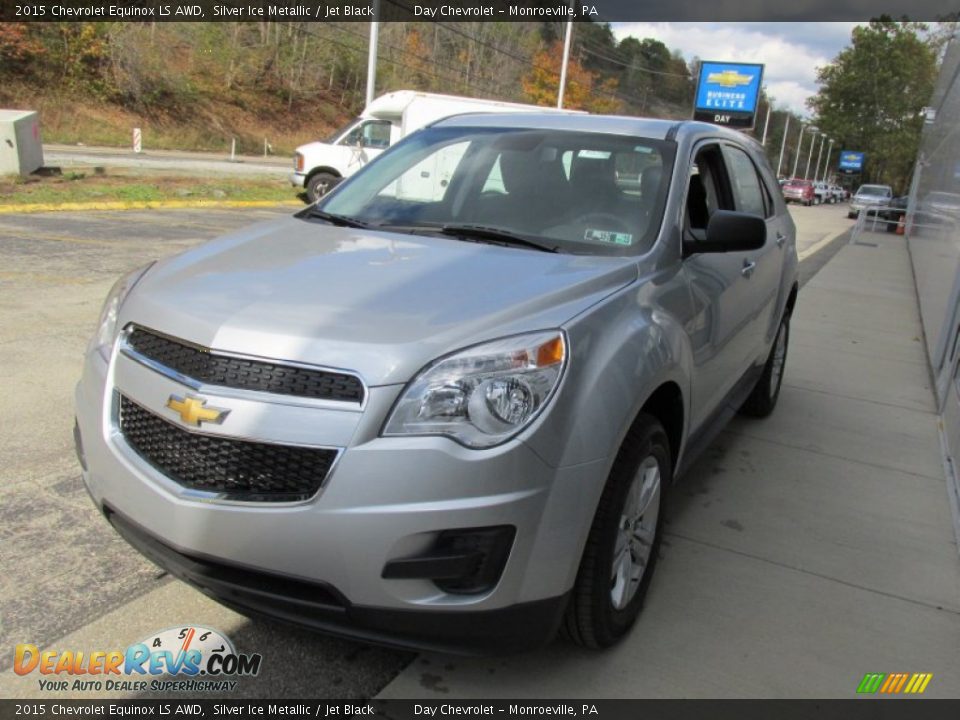 2015 Chevrolet Equinox LS AWD Silver Ice Metallic / Jet Black Photo #8