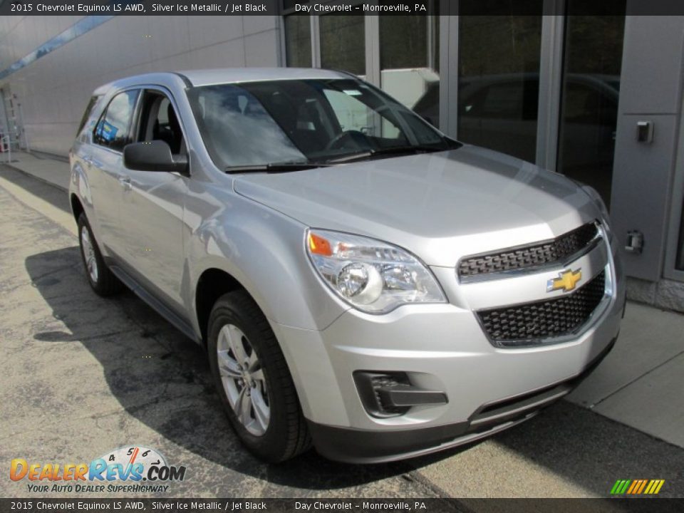 2015 Chevrolet Equinox LS AWD Silver Ice Metallic / Jet Black Photo #10