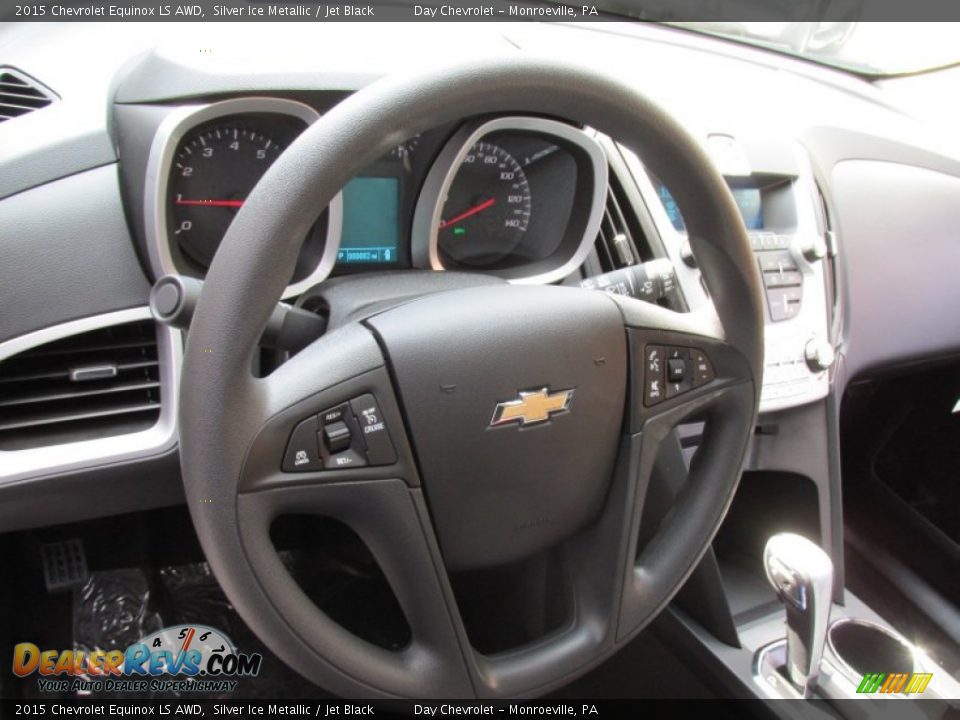 2015 Chevrolet Equinox LS AWD Silver Ice Metallic / Jet Black Photo #14