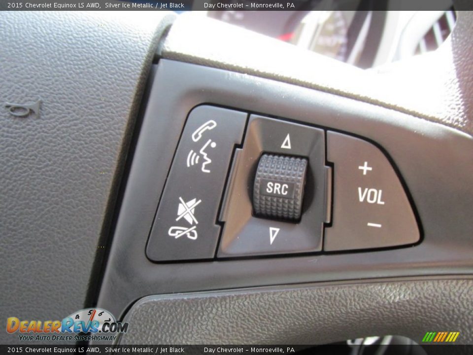 2015 Chevrolet Equinox LS AWD Silver Ice Metallic / Jet Black Photo #17