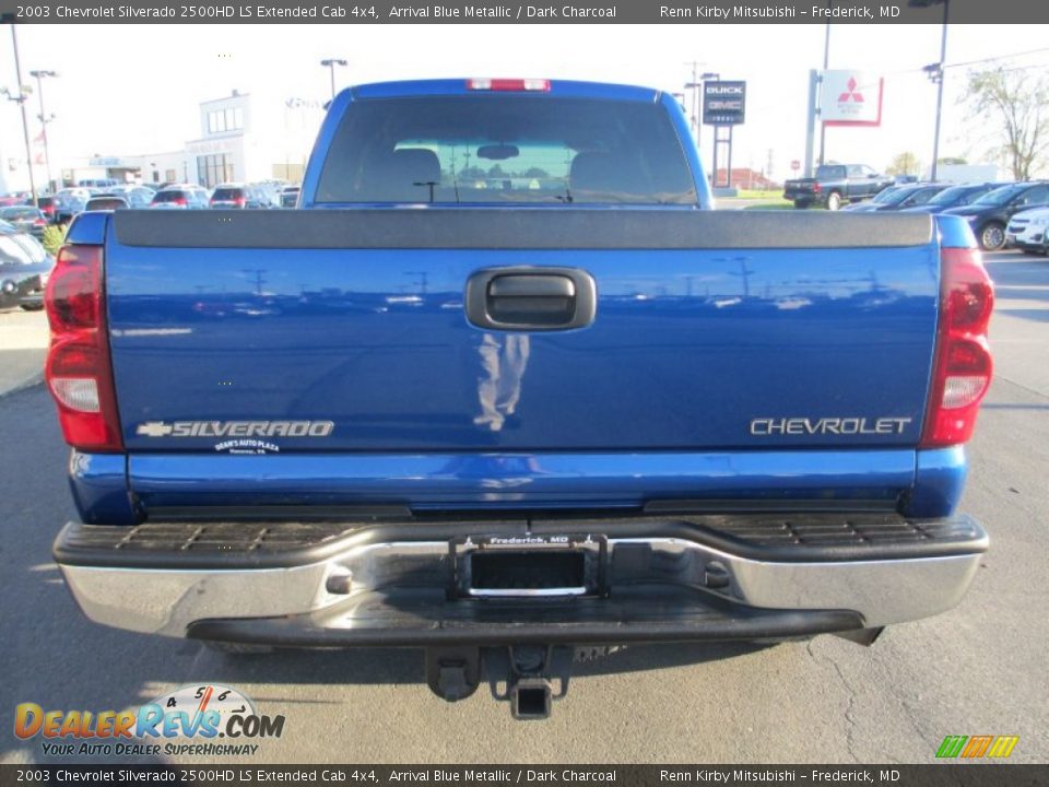 2003 Chevrolet Silverado 2500HD LS Extended Cab 4x4 Arrival Blue Metallic / Dark Charcoal Photo #6