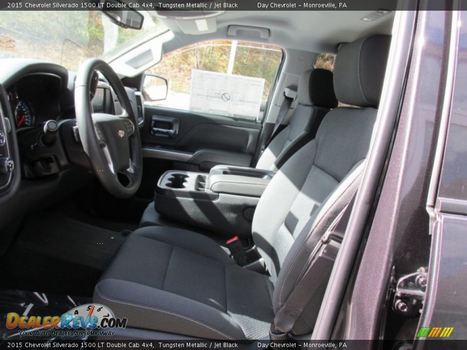 2015 Chevrolet Silverado 1500 LT Double Cab 4x4 Tungsten Metallic / Jet Black Photo #12