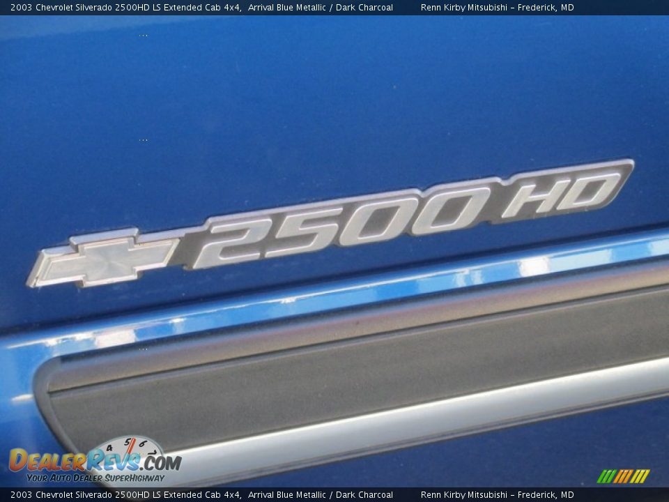 2003 Chevrolet Silverado 2500HD LS Extended Cab 4x4 Arrival Blue Metallic / Dark Charcoal Photo #11