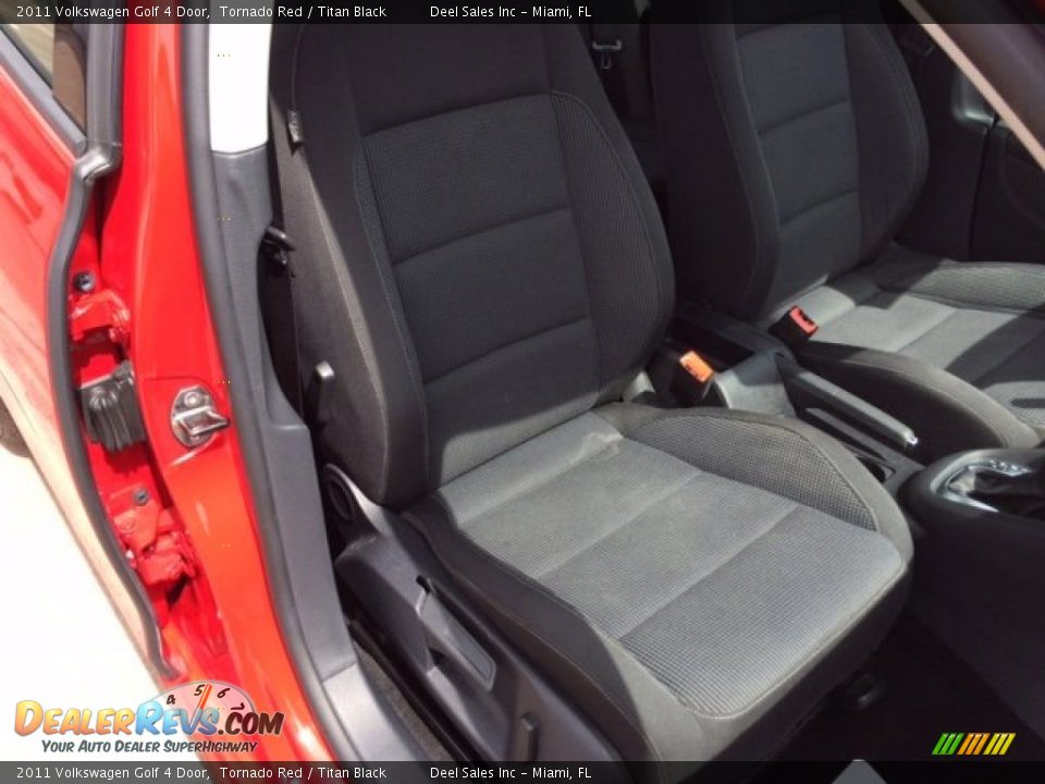 2011 Volkswagen Golf 4 Door Tornado Red / Titan Black Photo #10