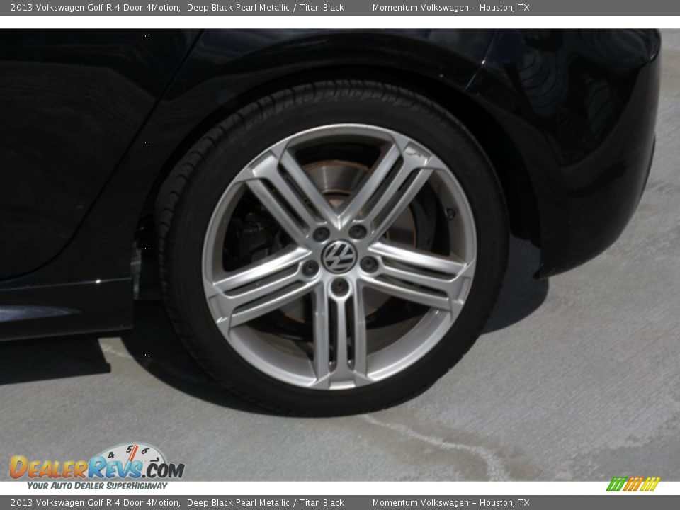 2013 Volkswagen Golf R 4 Door 4Motion Deep Black Pearl Metallic / Titan Black Photo #6