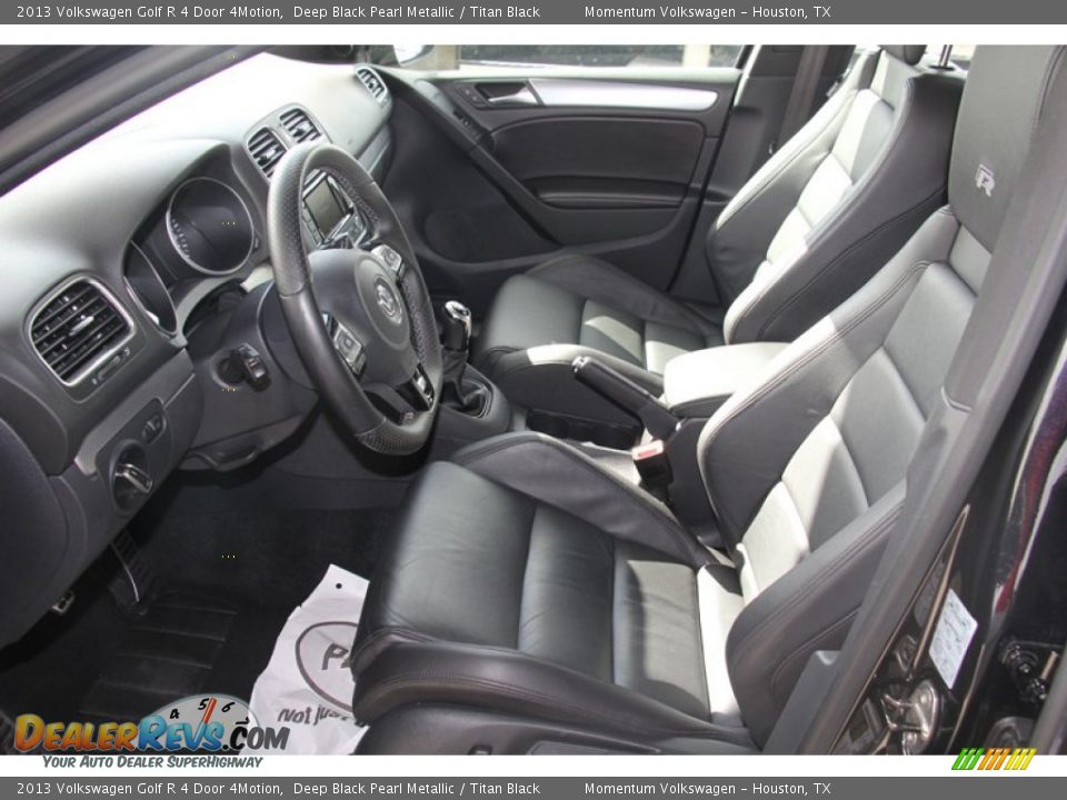 2013 Volkswagen Golf R 4 Door 4Motion Deep Black Pearl Metallic / Titan Black Photo #13