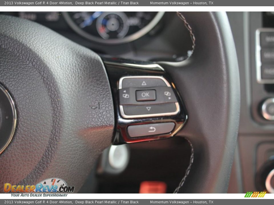 2013 Volkswagen Golf R 4 Door 4Motion Deep Black Pearl Metallic / Titan Black Photo #22