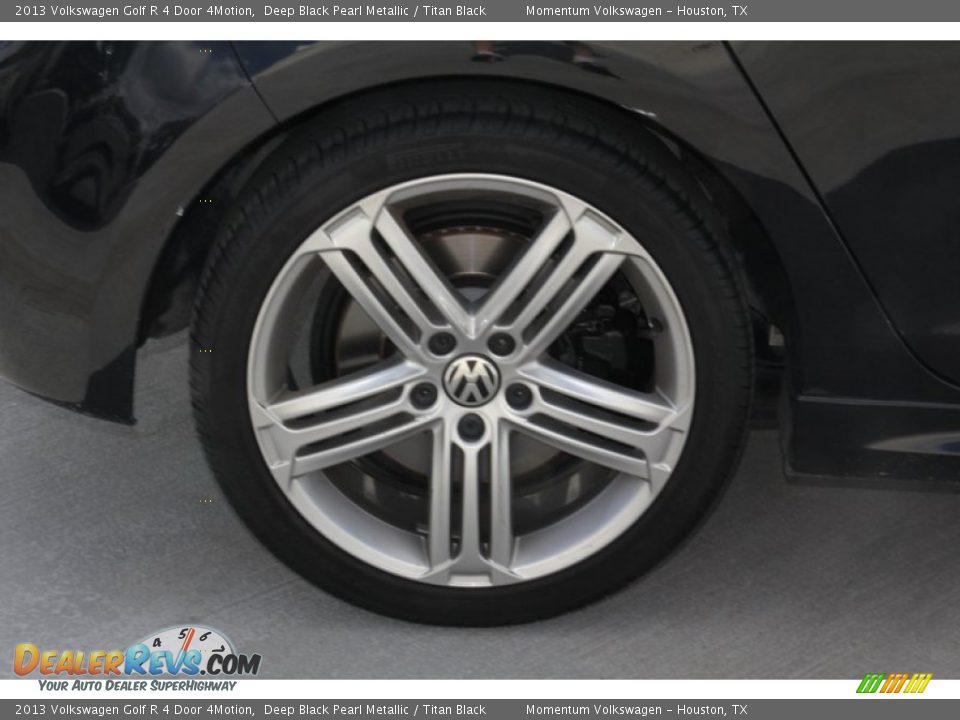 2013 Volkswagen Golf R 4 Door 4Motion Deep Black Pearl Metallic / Titan Black Photo #27