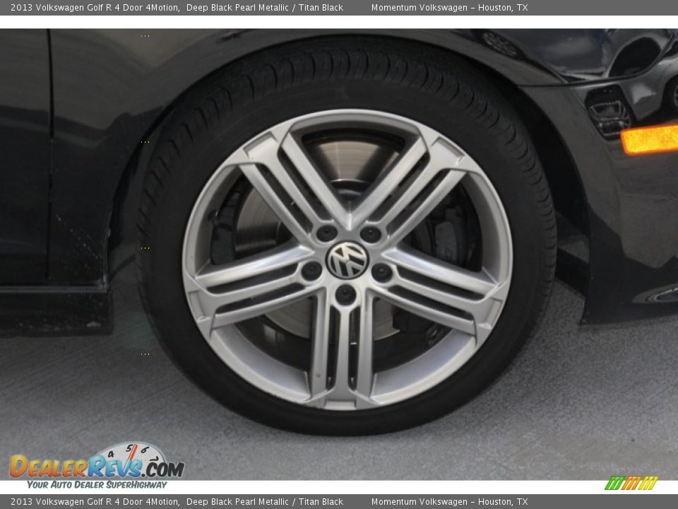 2013 Volkswagen Golf R 4 Door 4Motion Deep Black Pearl Metallic / Titan Black Photo #28