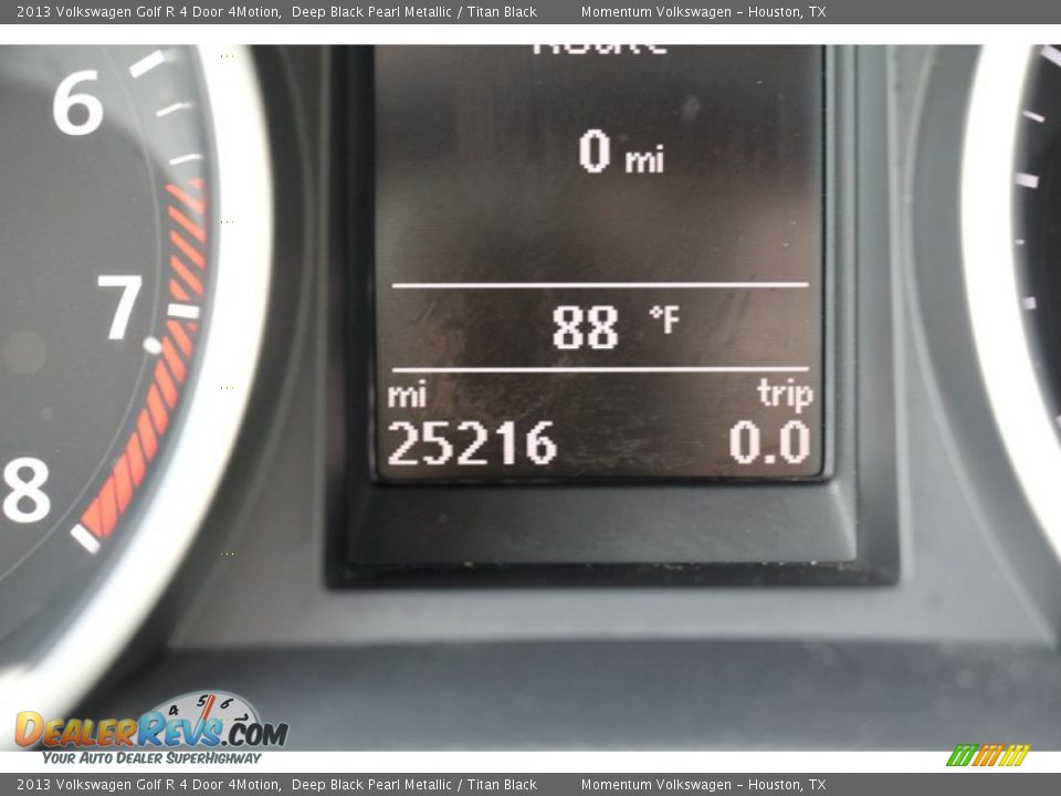 2013 Volkswagen Golf R 4 Door 4Motion Deep Black Pearl Metallic / Titan Black Photo #29