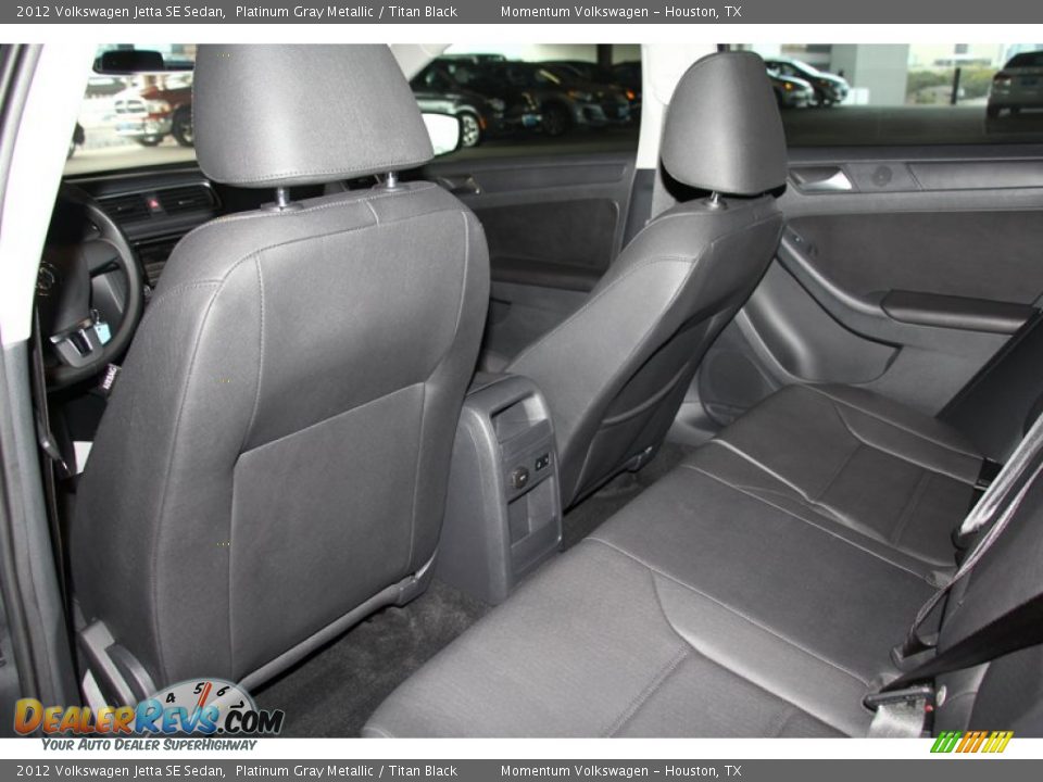 2012 Volkswagen Jetta SE Sedan Platinum Gray Metallic / Titan Black Photo #15