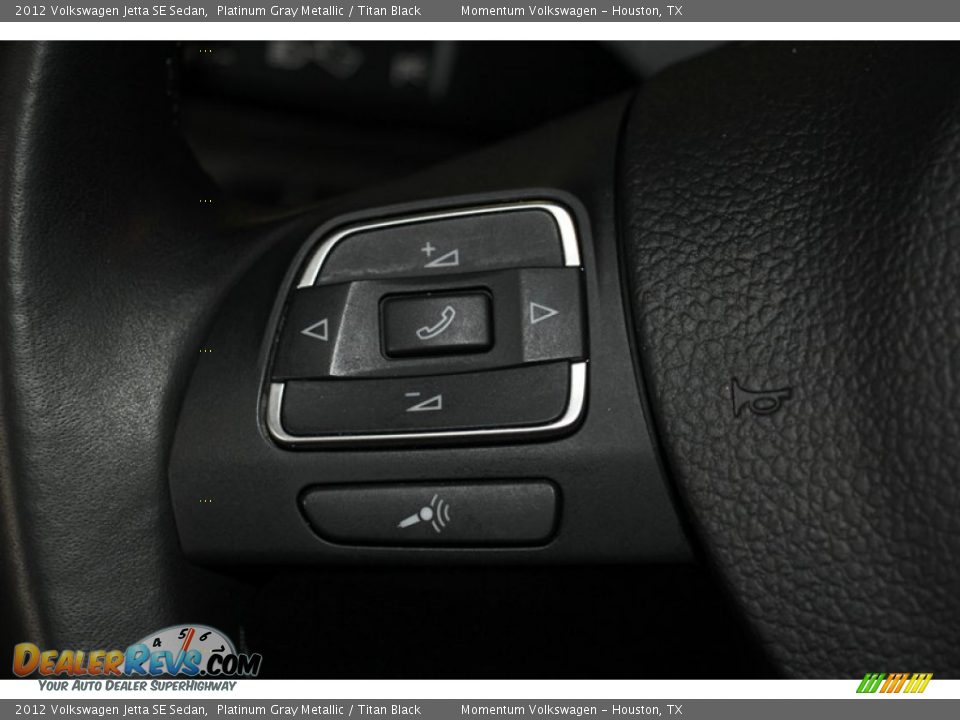 2012 Volkswagen Jetta SE Sedan Platinum Gray Metallic / Titan Black Photo #24