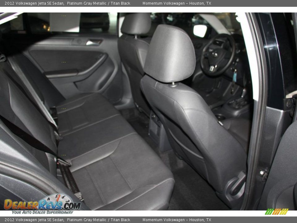 2012 Volkswagen Jetta SE Sedan Platinum Gray Metallic / Titan Black Photo #27