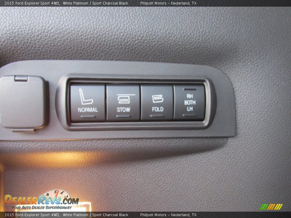 2015 Ford Explorer Sport 4WD White Platinum / Sport Charcoal Black Photo #21