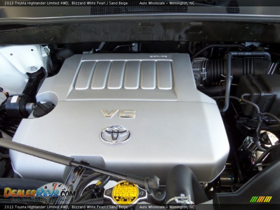 2013 Toyota Highlander Limited 4WD Blizzard White Pearl / Sand Beige Photo #6