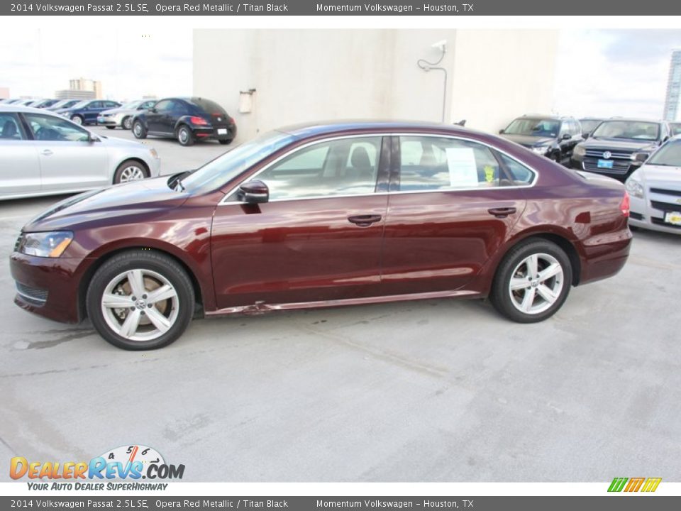 2014 Volkswagen Passat 2.5L SE Opera Red Metallic / Titan Black Photo #4