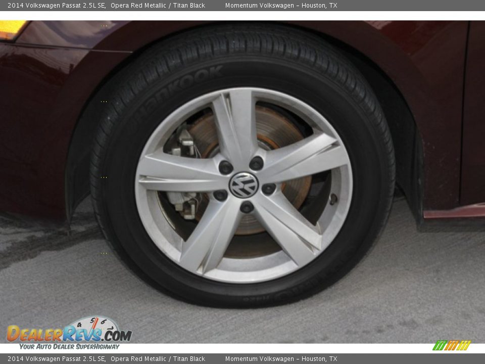 2014 Volkswagen Passat 2.5L SE Opera Red Metallic / Titan Black Photo #5