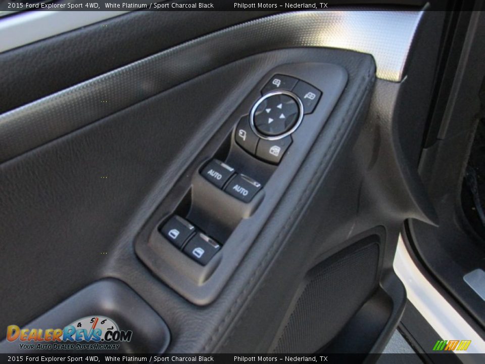 2015 Ford Explorer Sport 4WD White Platinum / Sport Charcoal Black Photo #27