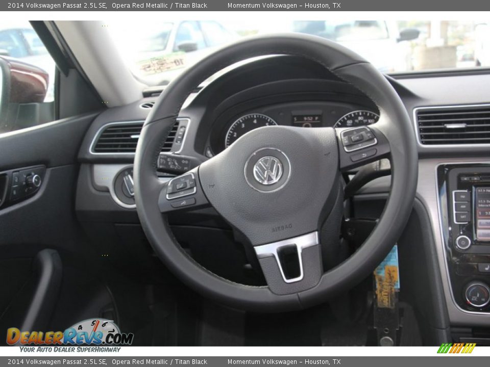 2014 Volkswagen Passat 2.5L SE Opera Red Metallic / Titan Black Photo #18