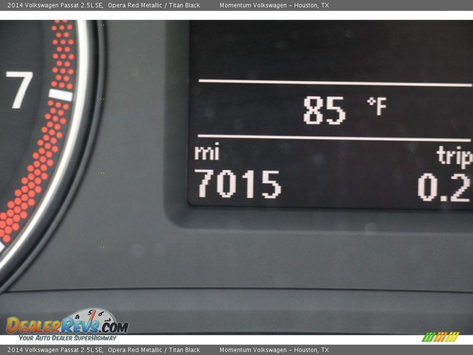 2014 Volkswagen Passat 2.5L SE Opera Red Metallic / Titan Black Photo #34