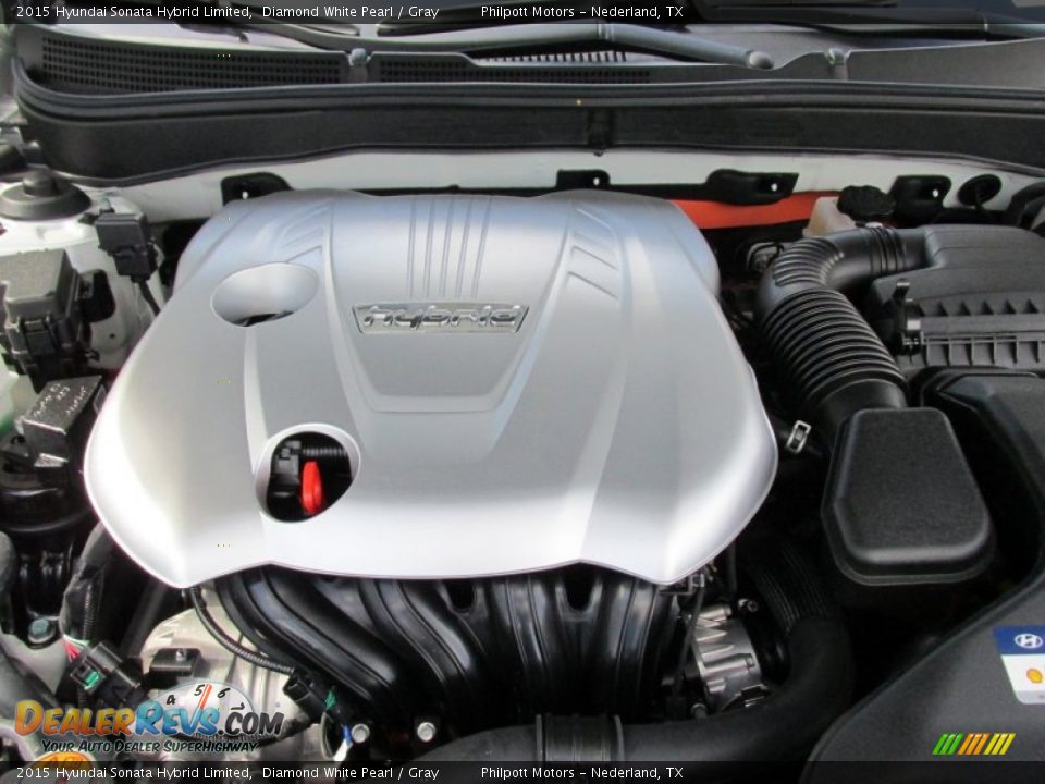 2015 Hyundai Sonata Hybrid Limited 2.4 Liter Atkinson Cycle DOHC 16-Valve D-CVVT 4 Cylinder Gasoline/Electric Hybrid Engine Photo #19