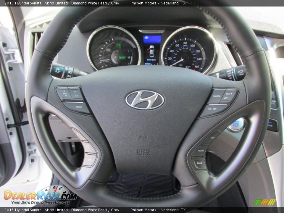 2015 Hyundai Sonata Hybrid Limited Steering Wheel Photo #34