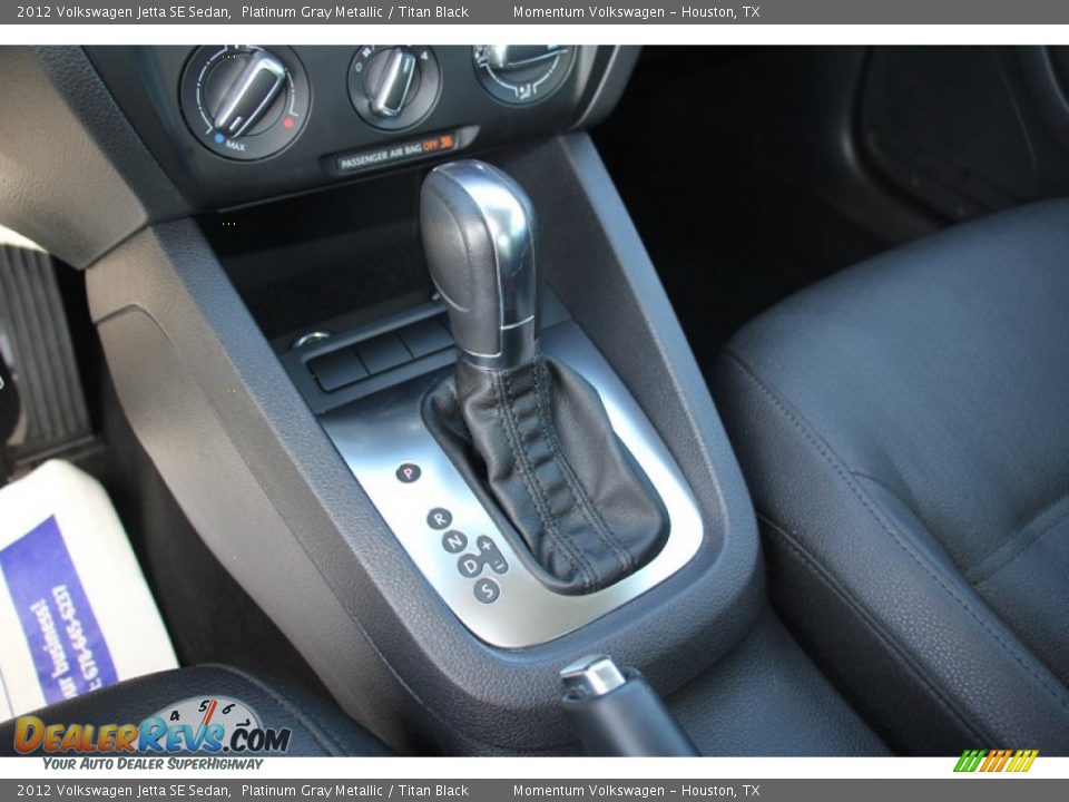 2012 Volkswagen Jetta SE Sedan Platinum Gray Metallic / Titan Black Photo #21