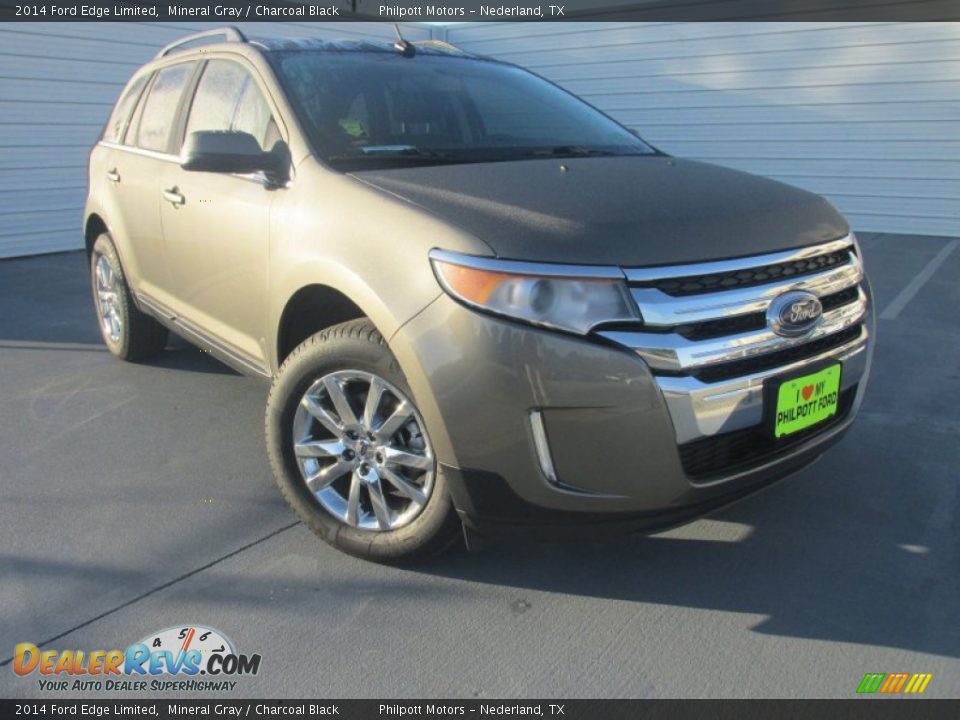 2014 Ford Edge Limited Mineral Gray / Charcoal Black Photo #2