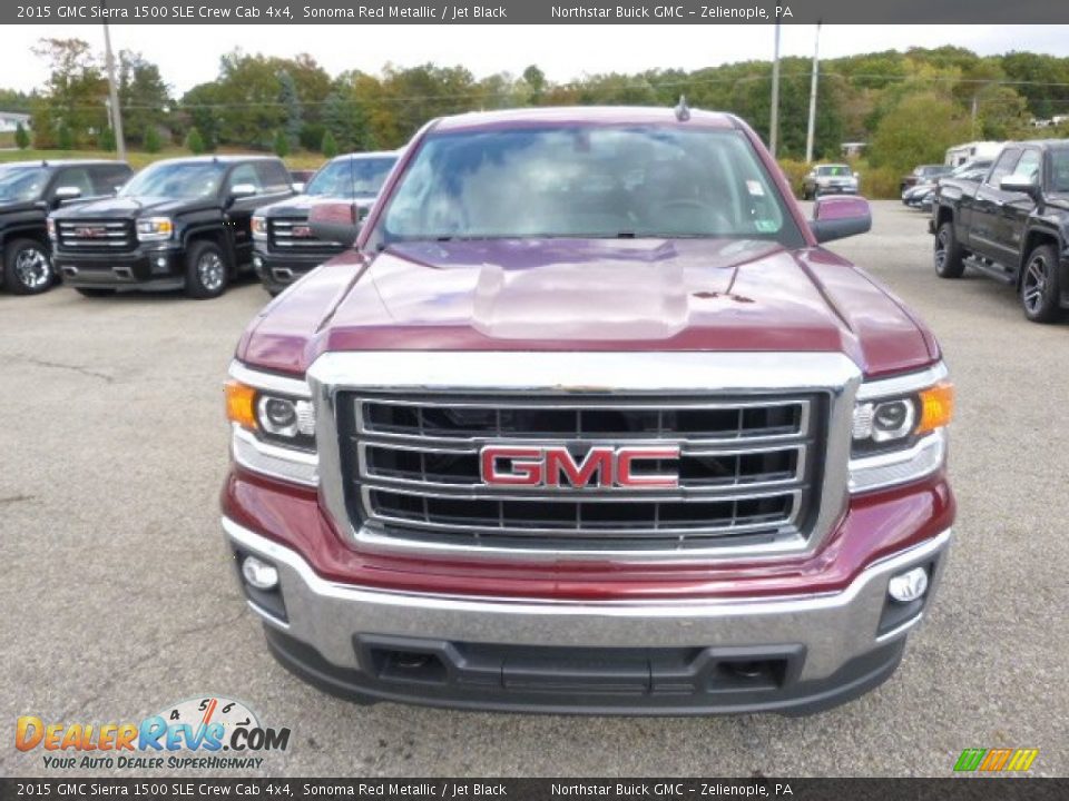 2015 GMC Sierra 1500 SLE Crew Cab 4x4 Sonoma Red Metallic / Jet Black Photo #2