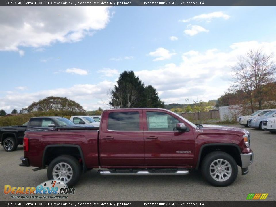 2015 GMC Sierra 1500 SLE Crew Cab 4x4 Sonoma Red Metallic / Jet Black Photo #4