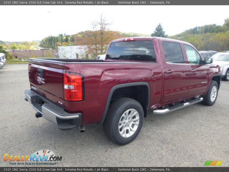 2015 GMC Sierra 1500 SLE Crew Cab 4x4 Sonoma Red Metallic / Jet Black Photo #5