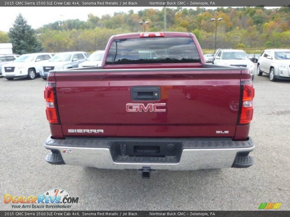 2015 GMC Sierra 1500 SLE Crew Cab 4x4 Sonoma Red Metallic / Jet Black Photo #6