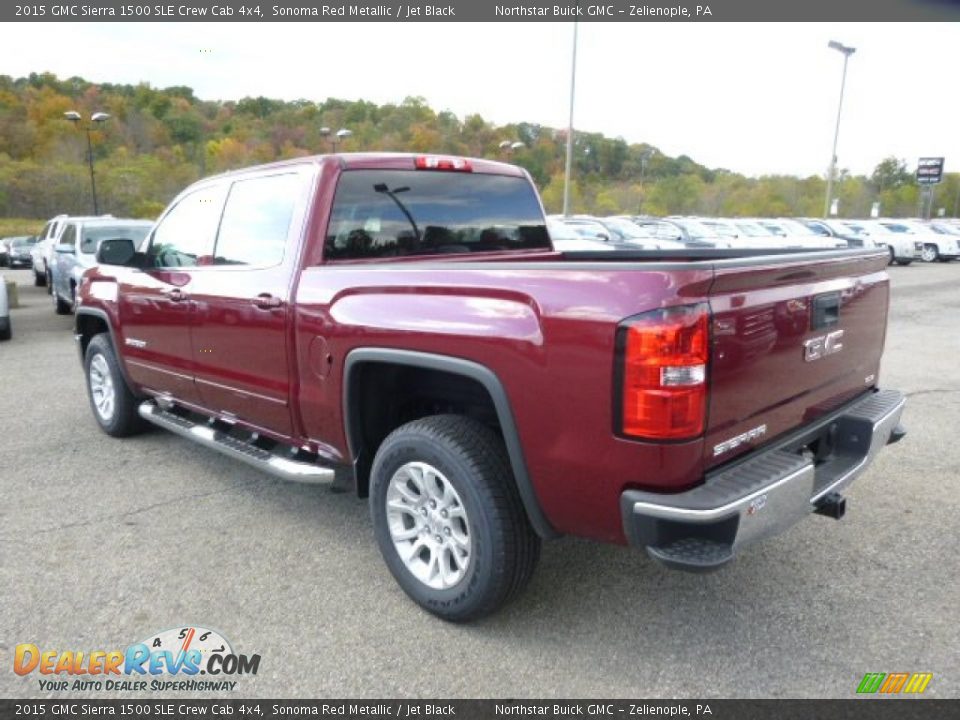 2015 GMC Sierra 1500 SLE Crew Cab 4x4 Sonoma Red Metallic / Jet Black Photo #7