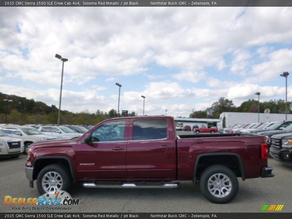 2015 GMC Sierra 1500 SLE Crew Cab 4x4 Sonoma Red Metallic / Jet Black Photo #8