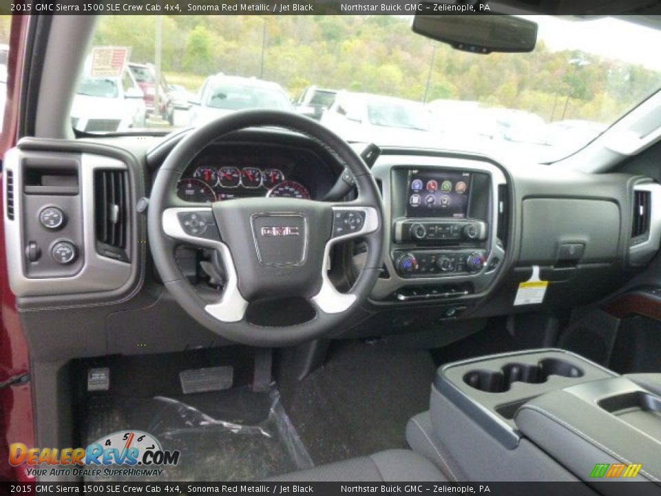 2015 GMC Sierra 1500 SLE Crew Cab 4x4 Sonoma Red Metallic / Jet Black Photo #12
