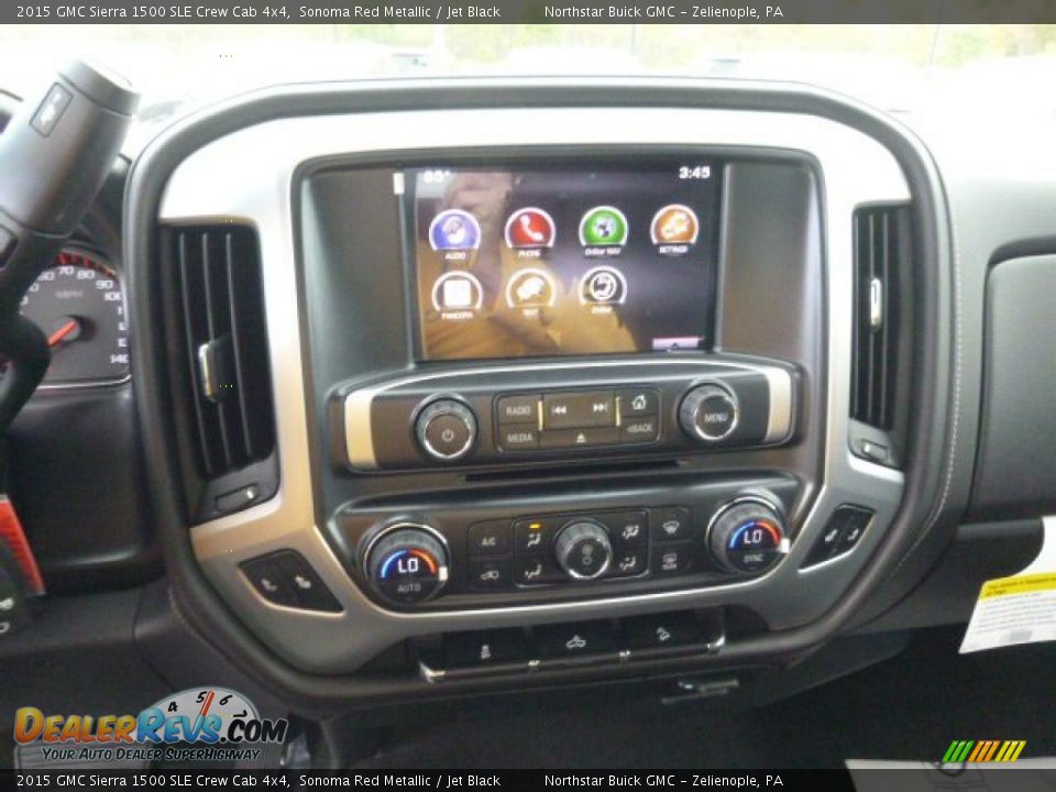 2015 GMC Sierra 1500 SLE Crew Cab 4x4 Sonoma Red Metallic / Jet Black Photo #16