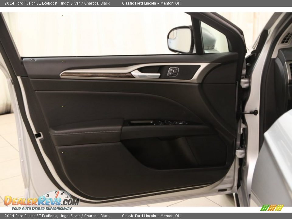2014 Ford Fusion SE EcoBoost Ingot Silver / Charcoal Black Photo #5