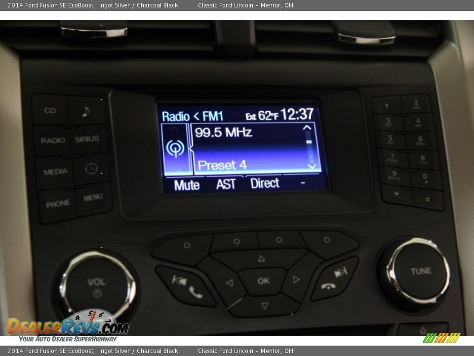 2014 Ford Fusion SE EcoBoost Ingot Silver / Charcoal Black Photo #10