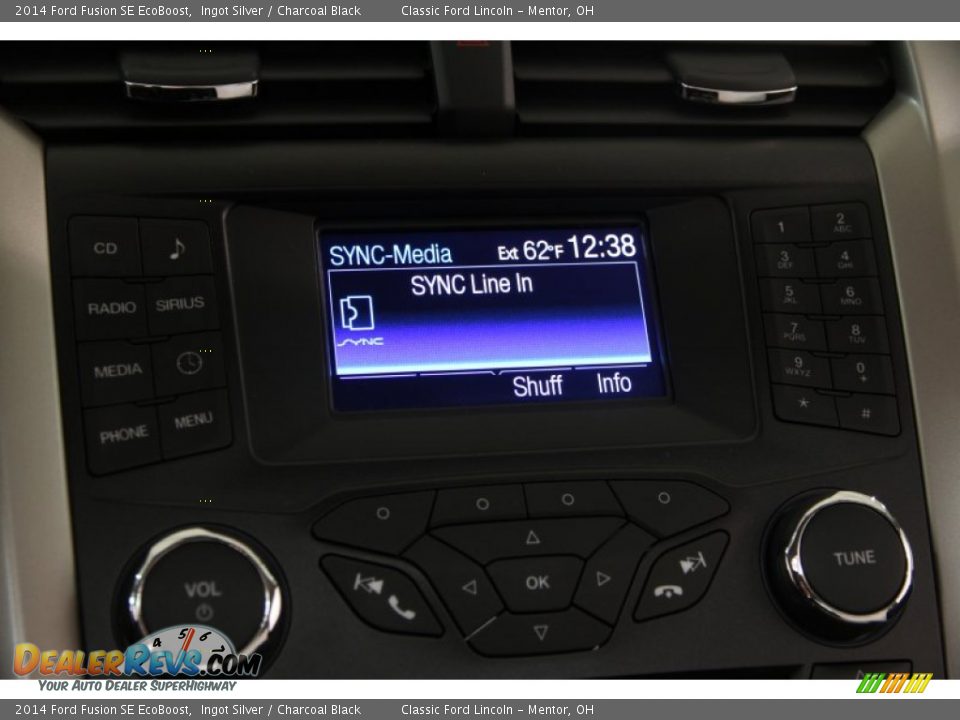 2014 Ford Fusion SE EcoBoost Ingot Silver / Charcoal Black Photo #11